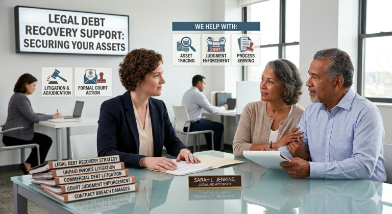 Legal AID for debt collection